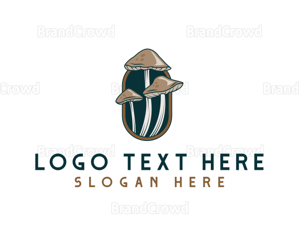 Mushroom Fungi Nature Logo