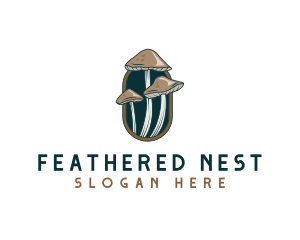 Mushroom Fungi Nature logo design