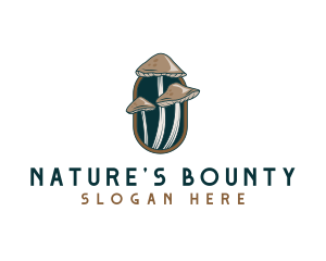 Mushroom Fungi Nature logo design