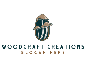 Mushroom Fungi Nature logo design