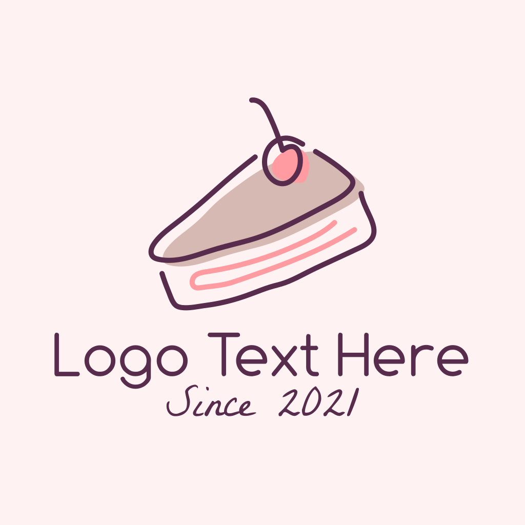 Cheesecake Cake Slice Logo | BrandCrowd Logo Maker | BrandCrowd