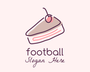 Cheesecake Cake Slice Logo