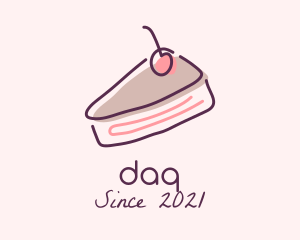 Bread - Cheesecake Cake Slice logo design