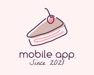 Bread - Cheesecake Cake Slice logo design
