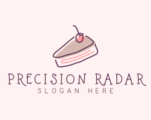 Cherry Cake Dessert logo design