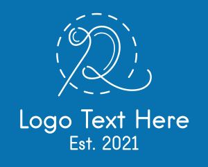 Minimalist - Thread Tailoring Letter R logo design