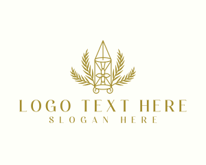 Pendant - Floral Lantern Decoration logo design