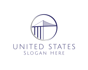 States - Ambassador Bridge Circle logo design