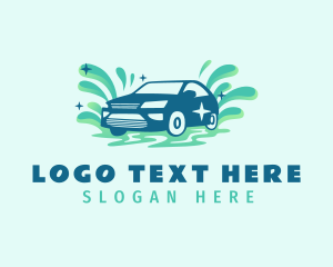 Clean Car Washing logo design