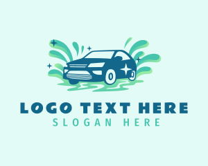 Clean Car Washing Logo