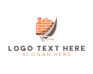 Textiles - Brick Trowel Masonry logo design