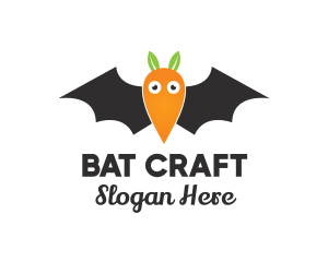 Bat - Carrot Bat Cartoon logo design