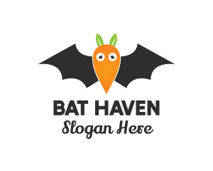 Bat - Carrot Bat Cartoon logo design