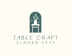 Table - Flower Vase Table logo design
