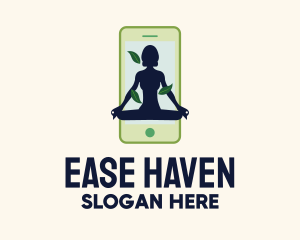 Relief - Online Smartphone Yoga Instructor logo design