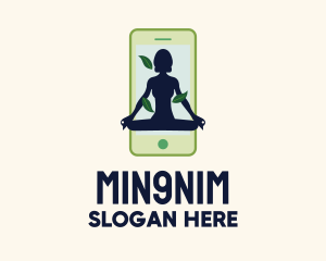 Therapy - Online Smartphone Yoga Instructor logo design
