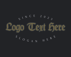 Retro - Classic Gothic Business logo design