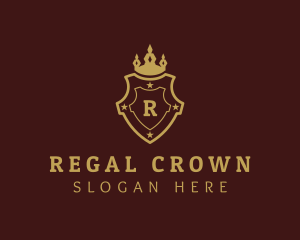 Royalty Crown Shield logo design