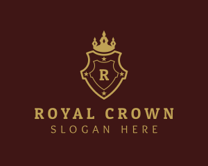 Royalty Crown Shield logo design