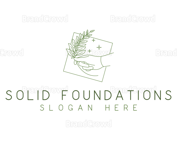 Floral Hand Spa Logo