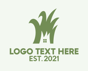 Worker - Green House Lawn Care logo design