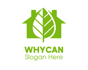 Vegetarian - Green Leaf Home logo design