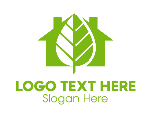 Greenhouse - Green Leaf Home logo design
