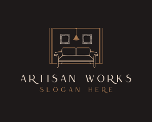 Craftsmanship - Sofa Lounge Furniture logo design