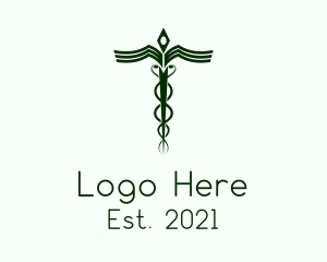 Staff - Medical Doctor Caduceus logo design