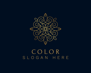 Golden - Gold Ornamental Mandala logo design