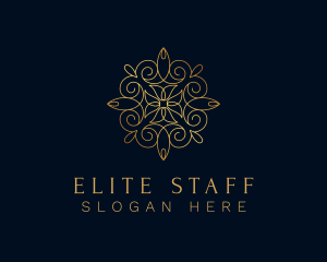 Gold Ornamental Mandala logo design