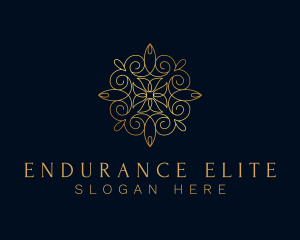 Gold Ornamental Mandala logo design