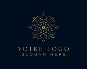 Wealth - Gold Ornamental Mandala logo design