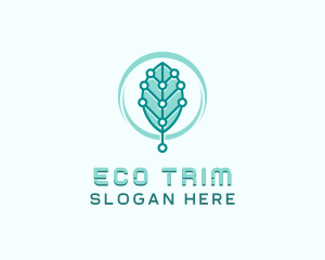 Eco Leaf Technology  logo design