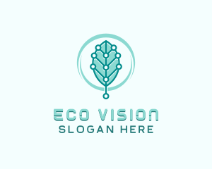 Eco Leaf Technology  logo design