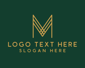 Armed Forces - Premium Luxury Letter M Business logo design