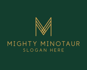 Premium Luxury Letter M Business logo design