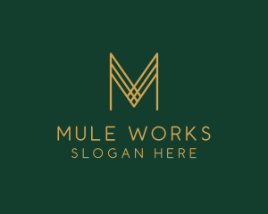 Premium Luxury Letter M Business logo design