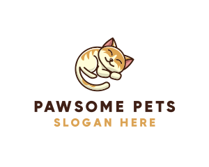 Pet Cat Vet logo design