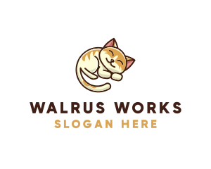 Pet Cat Vet logo design