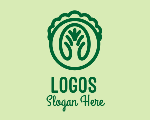 Horticulture - Green Lettuce Veggie logo design