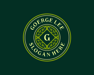 Elegant Vineyard Garden Logo