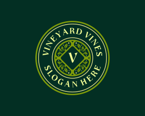 Elegant Vineyard Garden logo design