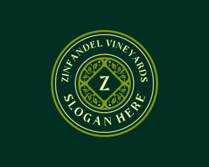 Elegant Vineyard Garden logo design