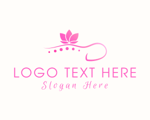 Hot Stone - Lotus Body Massage logo design