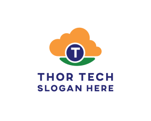 High Tech Cloud logo design