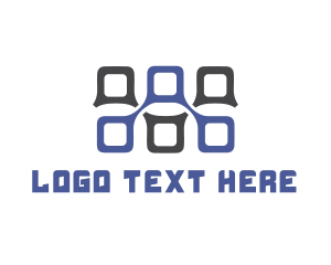 Networking - Online Tech Network logo design