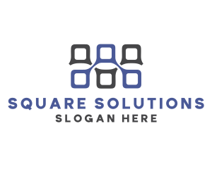 Squares - Online Tech Network logo design