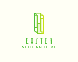 Digital Outline Letter I Logo