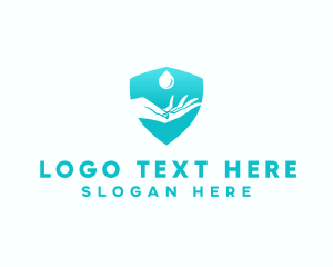 Sanitary - Clean Hand Washing logo design